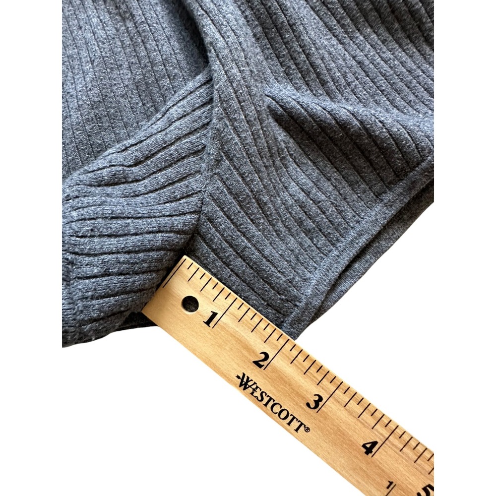 Minimalist Lunya Ribbed Cotton Silk Knit Lounge Shorts L Gray Sleepwear - Picture 5 of 8